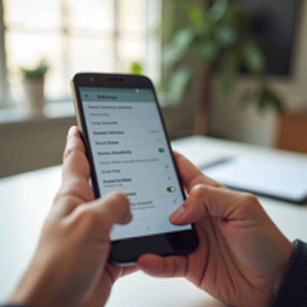 выключить специальные возможности на Android