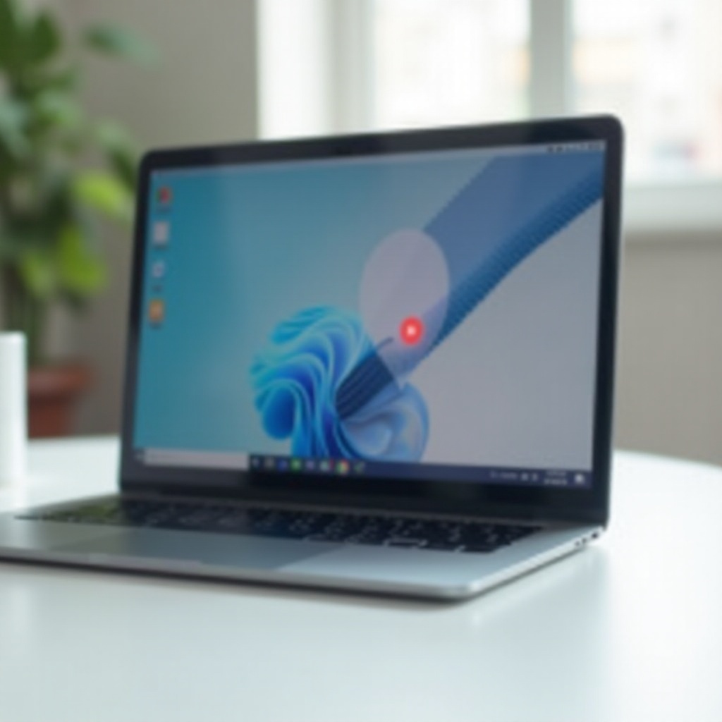 wyłącz czerwone kółko kursora na Chromebooku