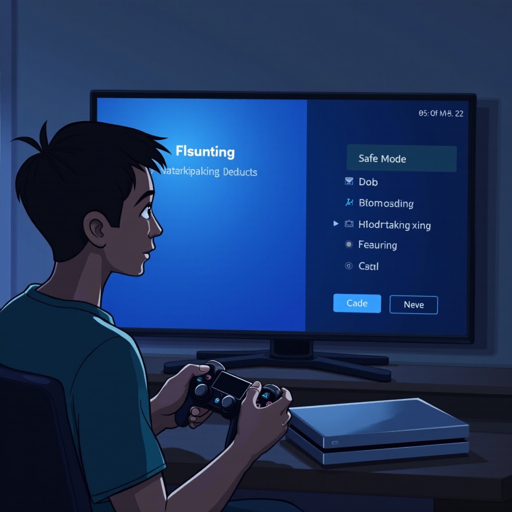 ps4 bezpečný režim obnovit databázi