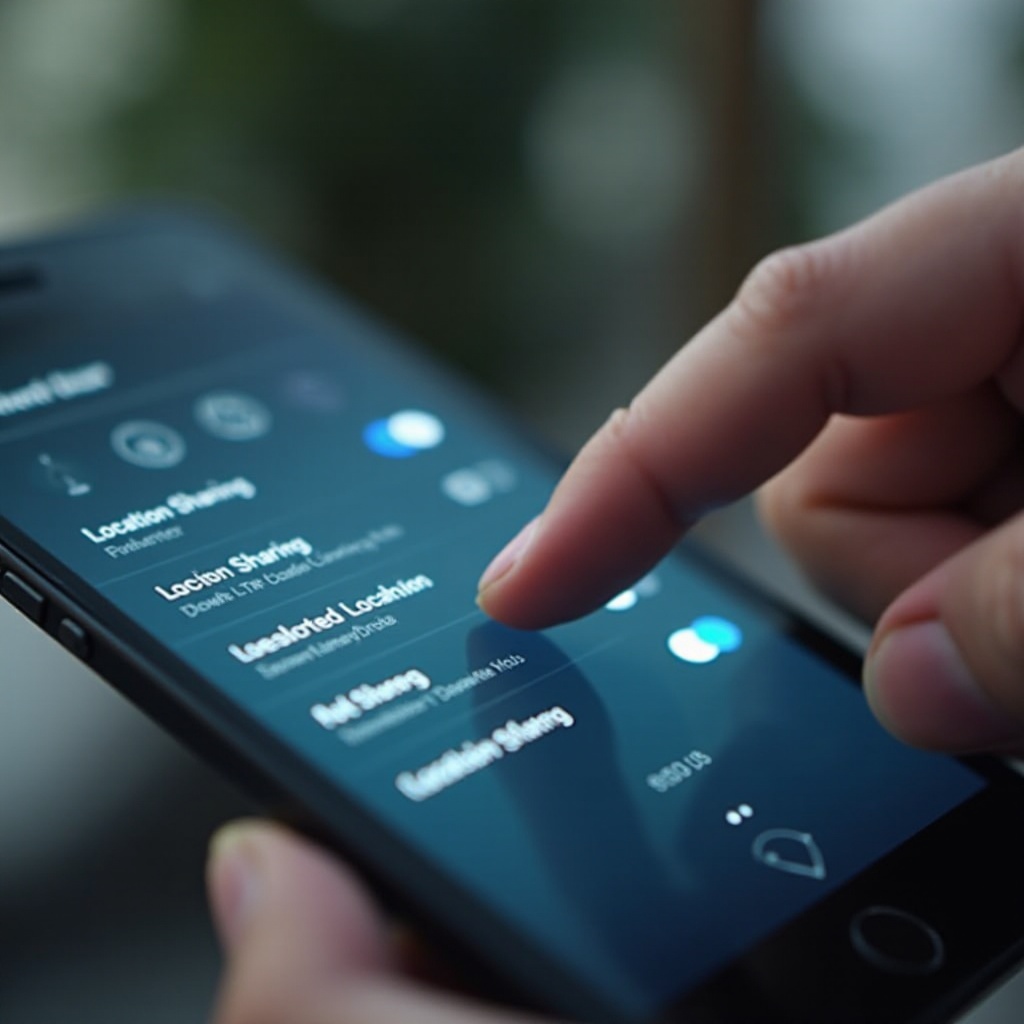 как настроить совместное использование местоположения на Android
