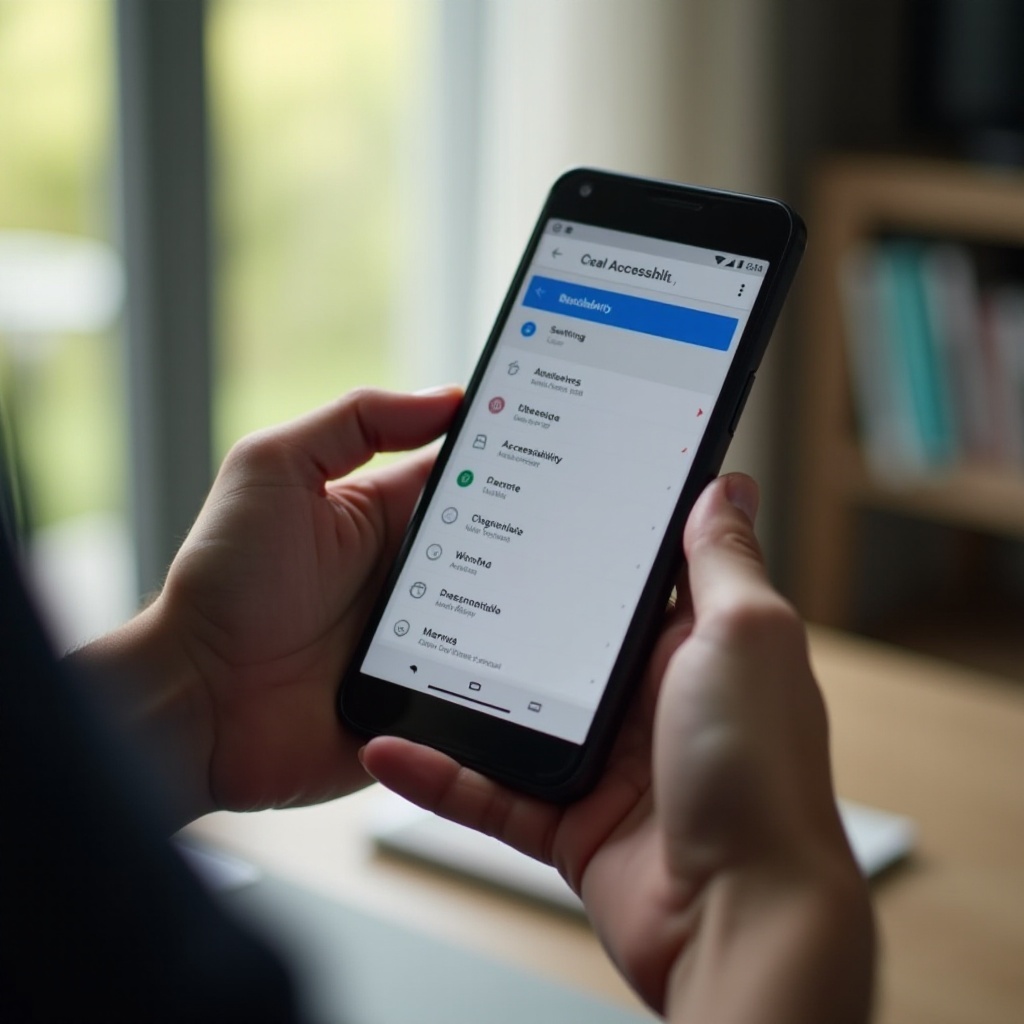 vypnout usnadnění přístupu v systému Android