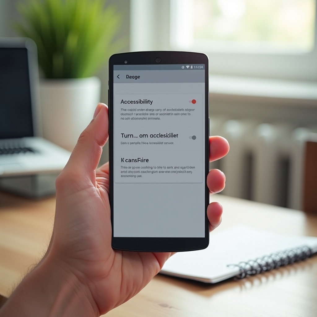 android wyłącz tryb ułatwień dostępu