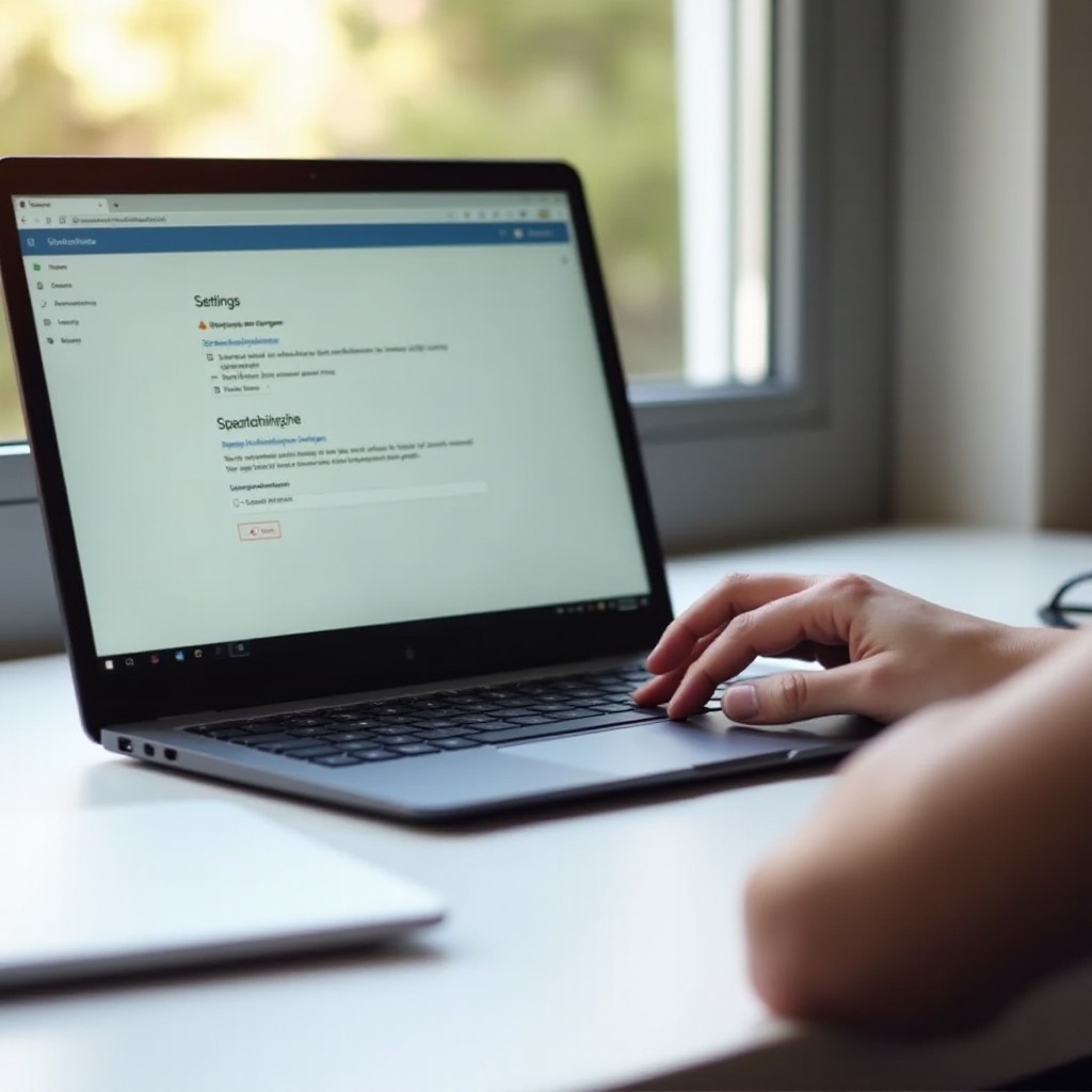 vypnout červený kruh kurzoru na Chromebooku