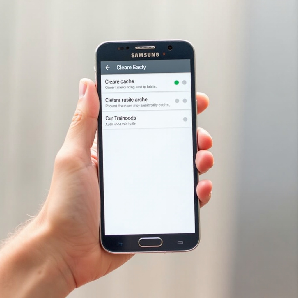 jak vymazat cache na mém telefonu Samsung