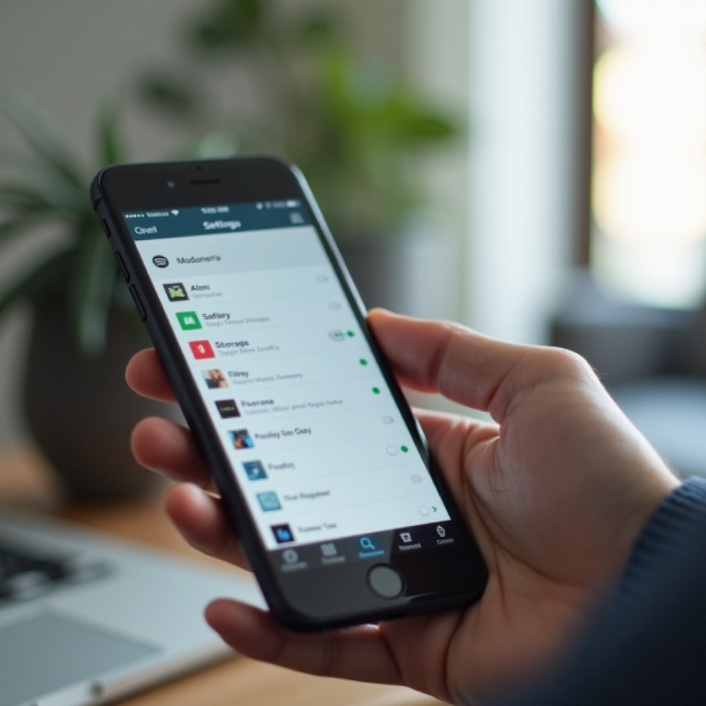 spotify wyczyść pamięć podręczną iphone