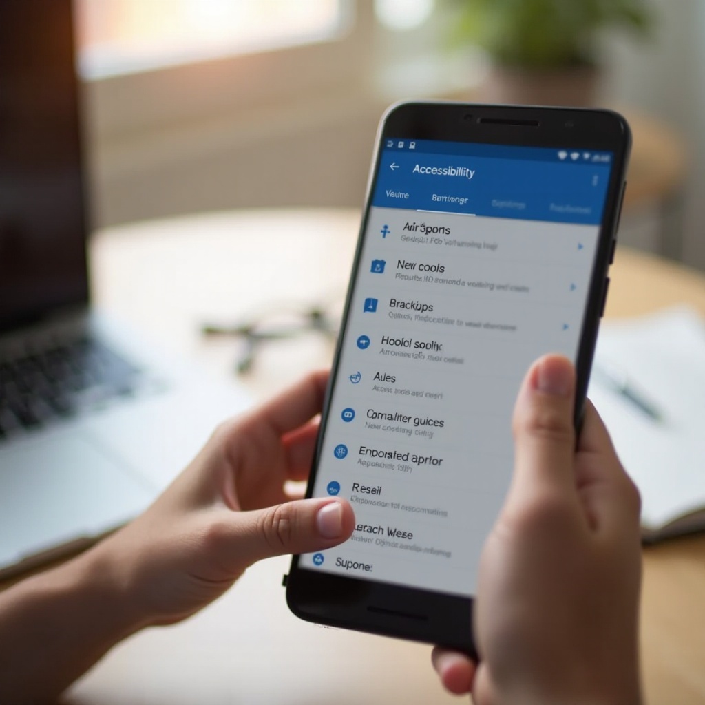 android vypnout režim usnadnění přístupu