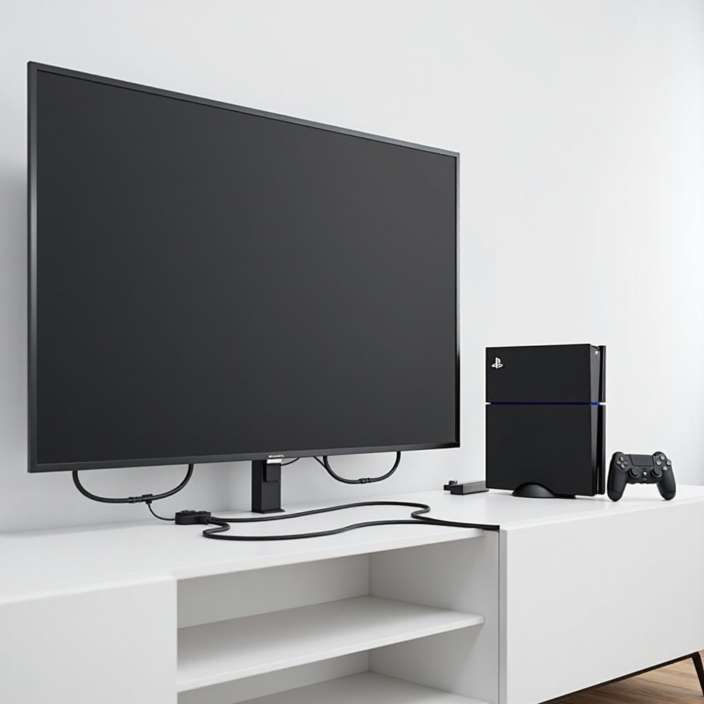 как подключить PS4 к телевизору
