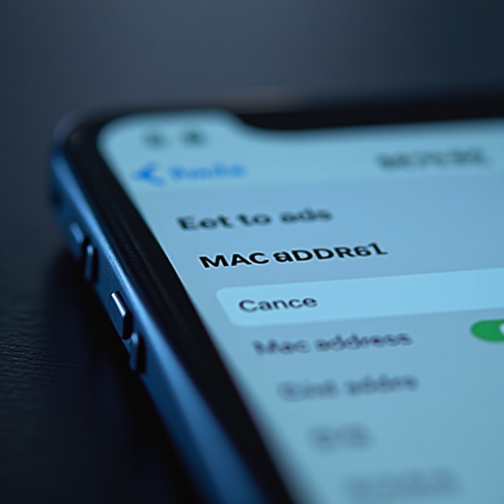 resetovat MAC adresu iPhone