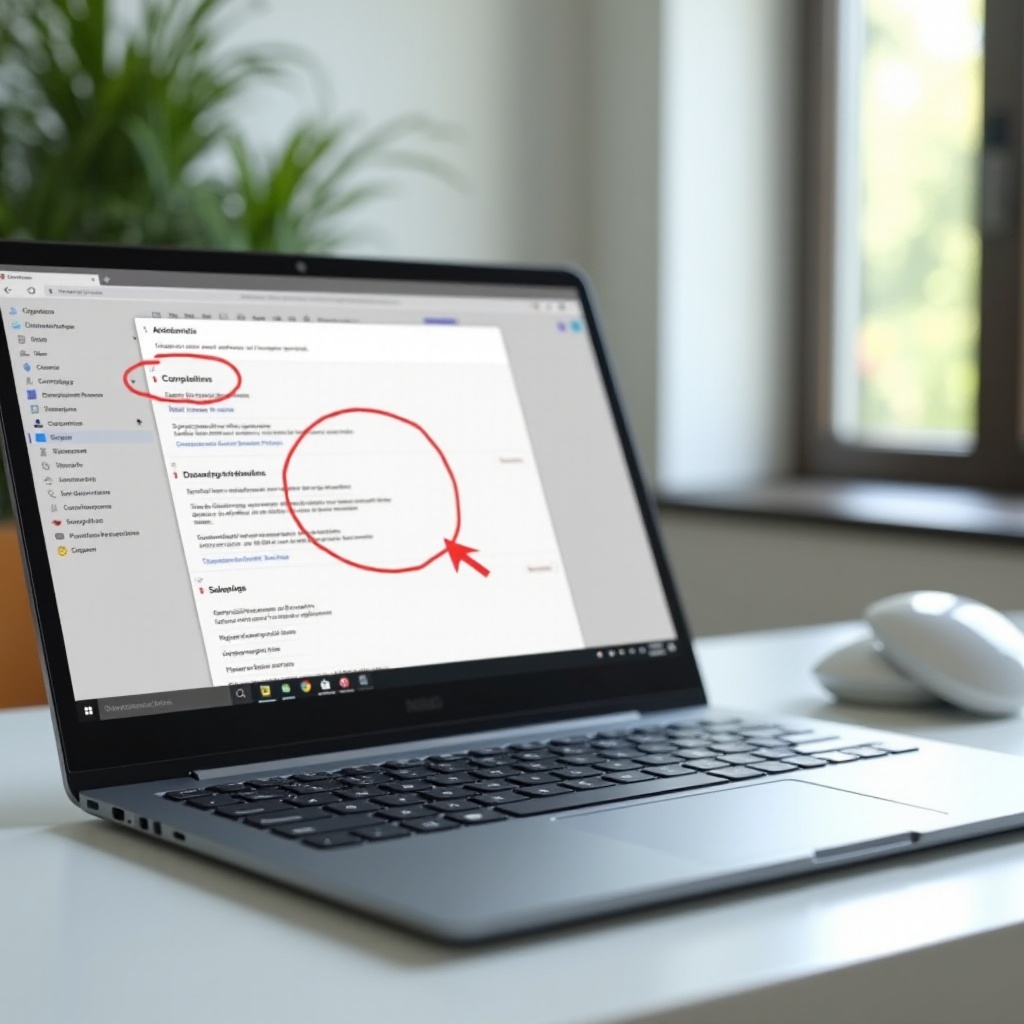 isključi crveni krug kursora na Chromebooku